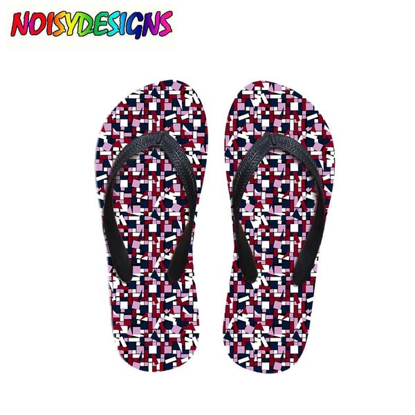 Patchwork Scraps Flip Flops Women Casual Summer Women S House Slippers Cute Paint Pattern Female Beach Slip On Shoes Flip Flop Discount Shoes
