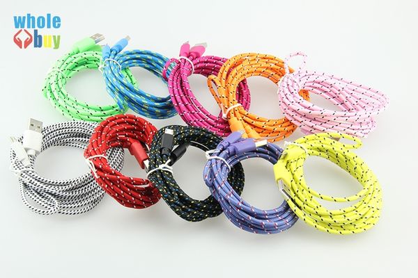 

1m 2m 3m colorful new fabric nylon braided micro 5pin usb cable for samsung for blackberry for samsung htc cloth braided cable 300pcs/lot
