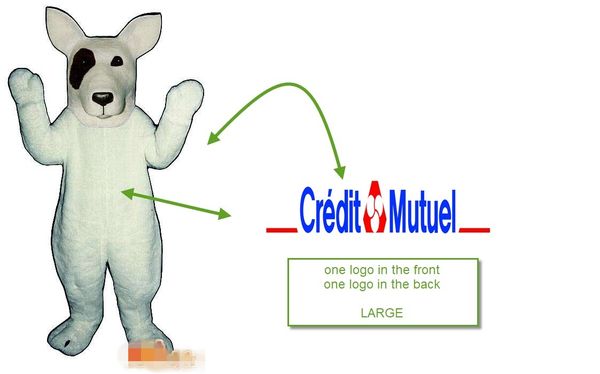 

custom dog mascot costume size add logo ing, Red;yellow