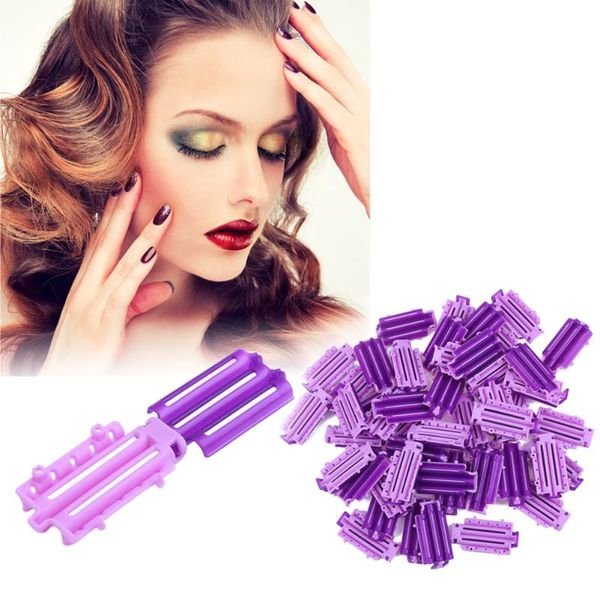 

45pcs/bag hair clip wave perm rod bars corn curler diy roots preming fluffy hairdressing styling tool for women's beauty