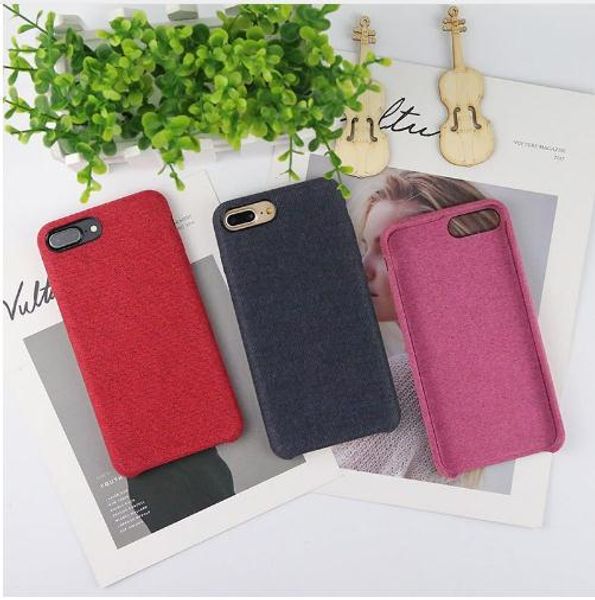 

cloth texture apple phone case for iphone 8 7 plus case ultra-thin canvas soft tpu protective cases for iphone 6s 6 plus x for samsung s8 s9