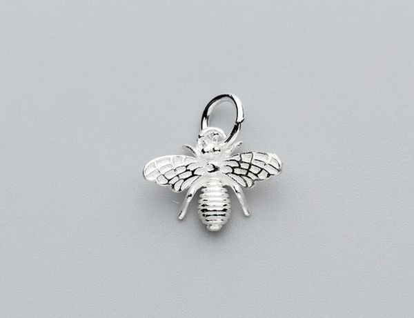 

925 sterling silver bee charm pendant necklace jewelry a2685+chain b