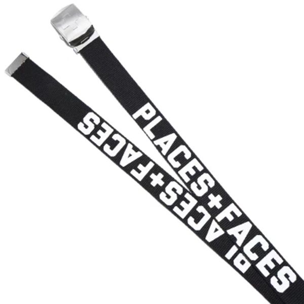

ALYX 17SS Places+Faces P+F Belts Solid Black Canvas Belt Mens Hip hop Streetwear Skateboards Rock Punk Cool Special Belts