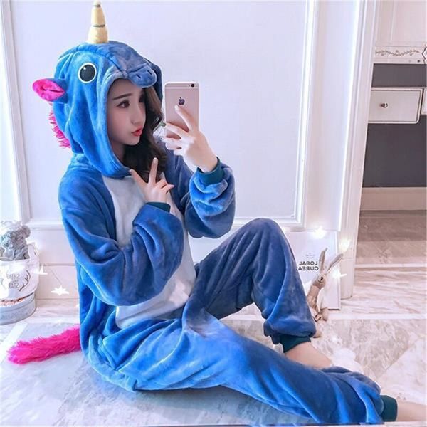 

женщины единорог пижамы твердые радуга звезды tianma единорог животных фланель пижамы для женщин леди пижамы, Black;red