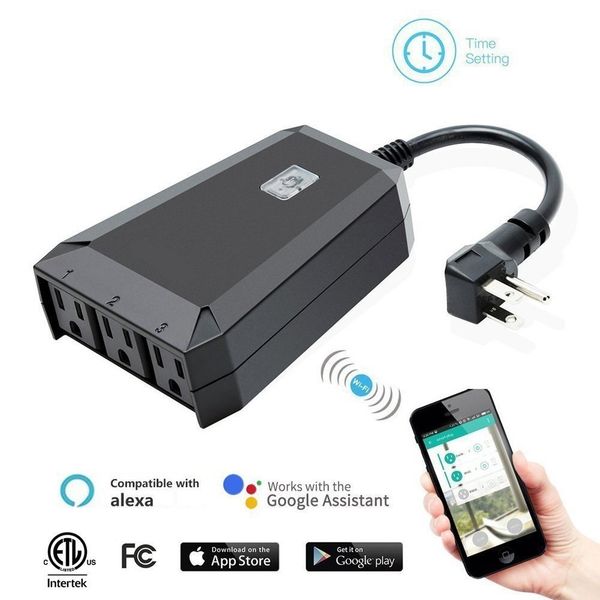 Outdoor Wifi Smart Socket Mobile Phone Switch Remote Control Home Us Can Work With Amonzon Lighting Automation From