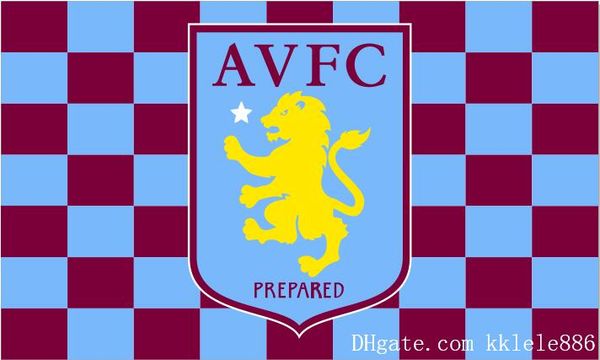 

Aston Villa FC Flag 90 x 150 cm Polyester England Football Club Sports Banner