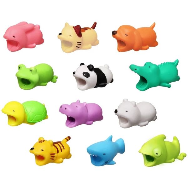 

Cable bite charger cable protector avor cover for iphone lightning cute animal de ign charging cord protective