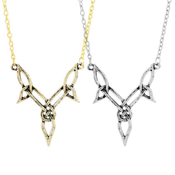 

hanchang vintage accessories celtics choker necklace irish knot pendants necklaces elegant jewelry collares, Silver