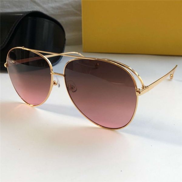 

взлетно-посадочная полоса 0286/s пилот солнцезащитные очки золото/темно-розовый затененные дизайнер солнцезащитные очки новый с коробкой, White;black
