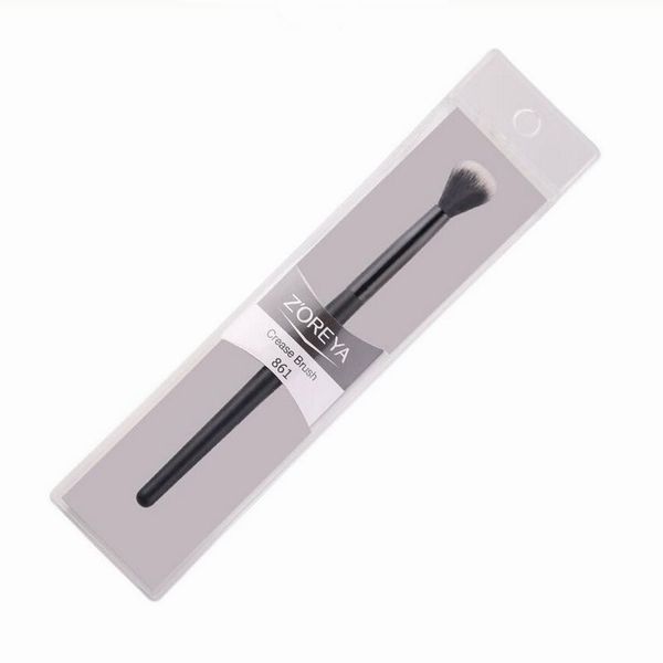 ZOREYA Marke 1pc Augen Make-Up Pinsel Schwarz Falte Make-Up Pinsel Weiche Synthetische Haar Tragbare Augen Make-Up-Tools Reise kosmetik Pinsel