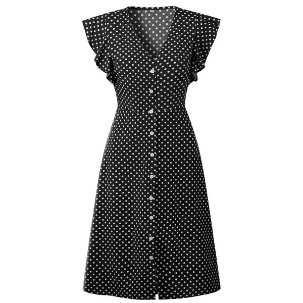 

womens holiday short sleeve ladies long summer print beach v neck dress, Black;gray