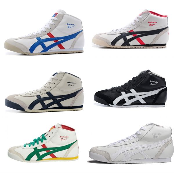 

New Top Asics onitsuka tiger Running Shoes Women Men Comfortable Zapatillas High-top Athletic Outdoor Sport Sneakers Eur 36-44 With Box