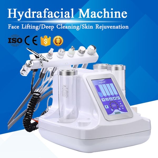 

good effect hydrafacial skin care face cleaner hydro peeling skin rejuvenation face lift blackhead remover 6in1 dermabrasion machine