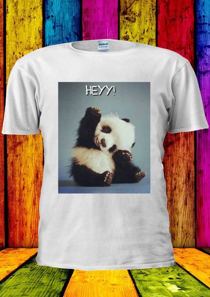 Baby Panda Hey ! Cute Bear Tumblr T-shirt Ve