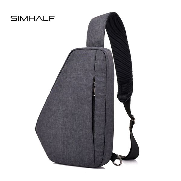 

simhalf fashion nylon fabric crossbody bags for men messenger chest bag pack casual bag waterproof single leisure shoulder