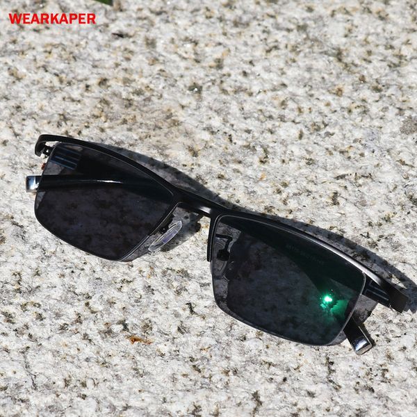 

wearkaper transition sun pchromic lenses eyeglasses frame men eyewear flexible temples legs alloy frame glasses, Silver