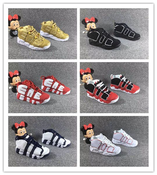 

младенец подробнее uptempo pippen kids баскетбольные кроссовки buiis volt чёрный красный белые дети олимпийская команда мечты спортивные кро, Black