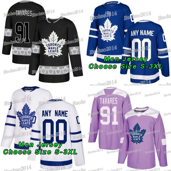 

91 John tavares 2018 Hockey Fights Cancer Toronto Maple Leafs Mitchell Marner Auston Matthews William Nylander Brown Andersen Rielly Jerseys