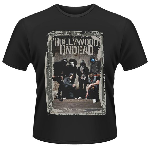 

hollywood undead' cement p't-shirt - neu und offiziell classic cotton men round collar short sleeve tee, White;black