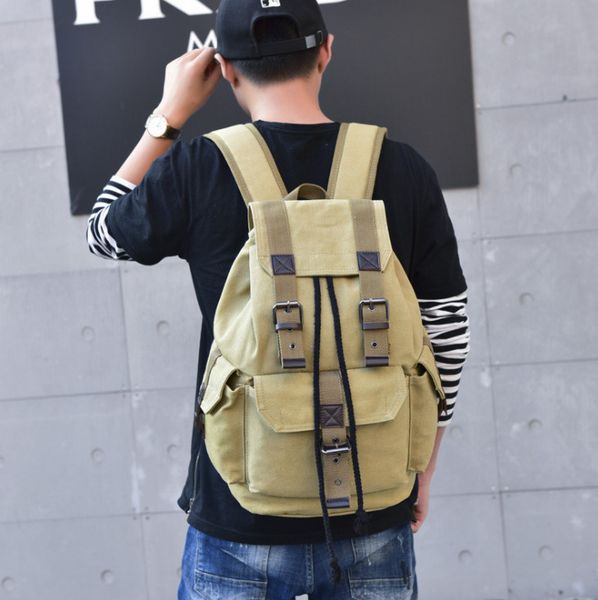 

мужская холст рюкзак старинные холст большая школьная сумка туризм путешествия рюкзак 20-35l