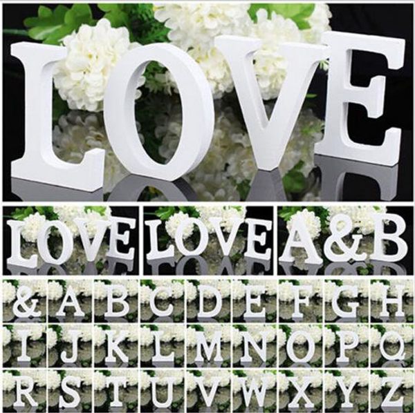 

party decor fashion english letters decoration personalized wooden name plaques word letters 3d wall sticker wedding decor