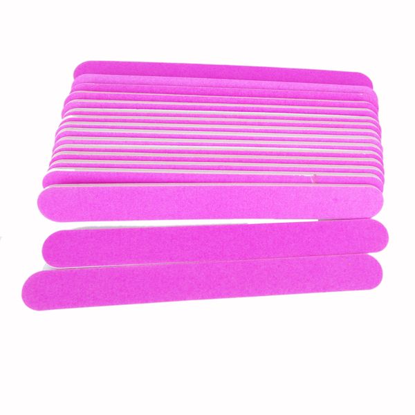 

5pcs neon nail file 100/180 grit professional emery purple salon manicure uv gel polish tips remover diy pedicure tool wholesale