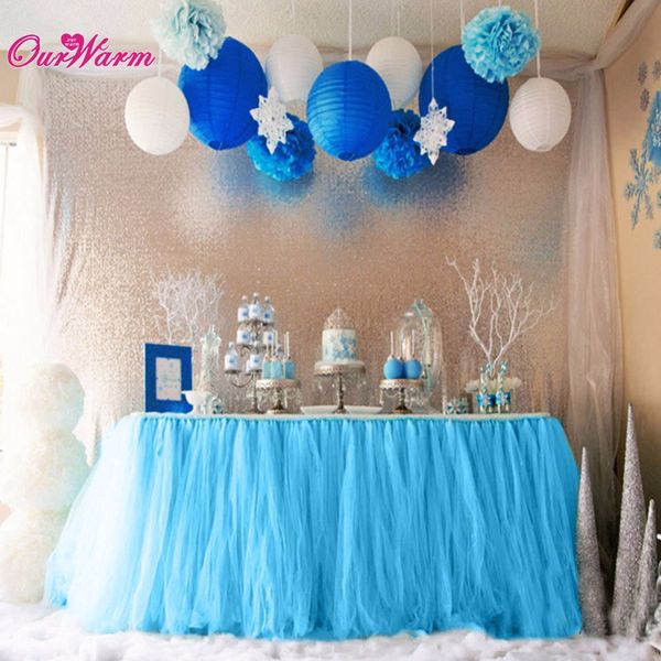 Wedding Party Tulle Tutu Table Skirt Birthday Baby Shower Wedding Table Decorations Diy Craft Supplies Anniversary Party Decorations Anniversary Party