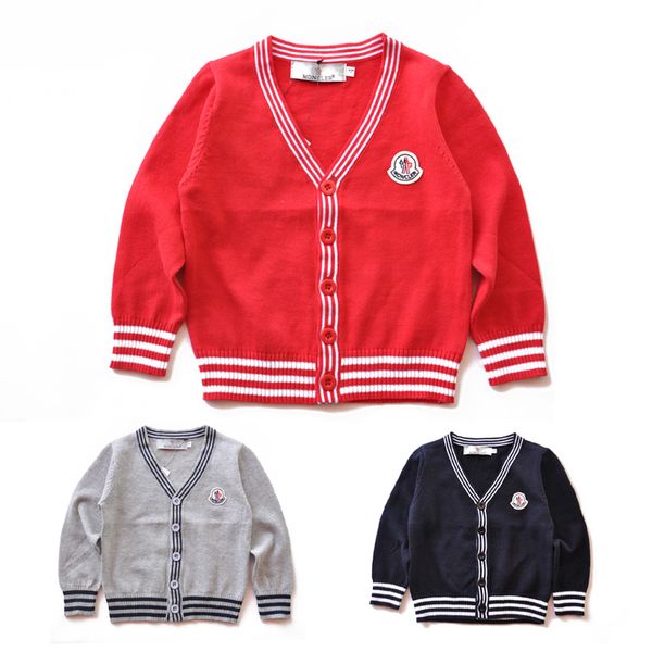 

2019 brand new kids sweater autumn children polo cardigan coat baby boys girls single-breasted jacket sweaters outer wear 1412, Blue