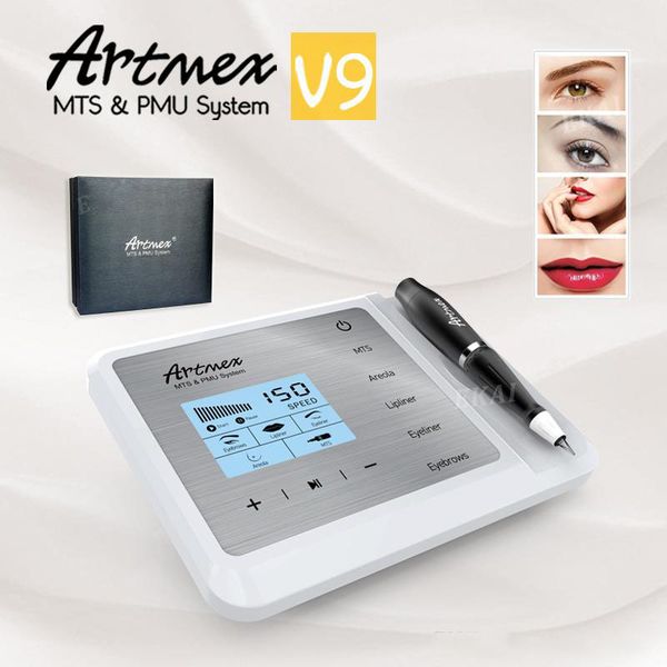 

artmex v9 permanent microblading mts / pmu digital permanent makeup tattoo machine micro blading pen eyebrow eyeliner lips