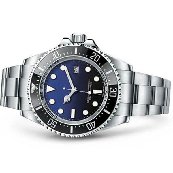 

Luxury men watch deep ceramic bezel ea dweller apphire cy tal tanle teel with glide lock cla p automatic mechanical men watche