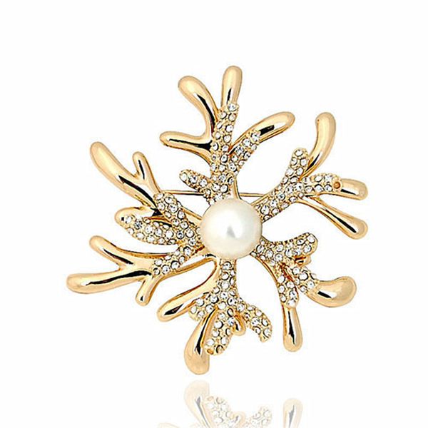 Calidad Perla Diamante Cristal BLING Broche borach Pin Bouquet Boda nupcial