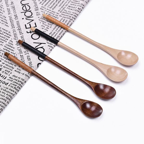 

long handle wooden spoon honey mixing spoon stirrer coffee tea stirring spoon wood