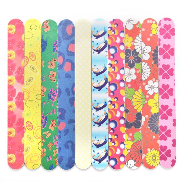 

10pcs buffing manicure set nail art sanding file colorful professional nail files for salon manicure uv gel polisher tool