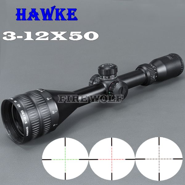 

HAWKE Scope Sport 3-12x50 AOE Riflescope R&G illuminated Riflescope Reticle S Rifle sniper Scope for hunting