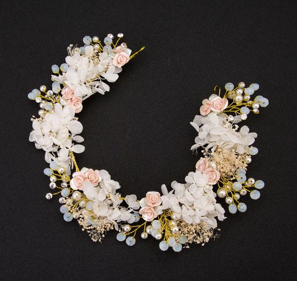 

брак с кристалл ювелирные изделия свадьба невесты цветок волосы расческой, Silver