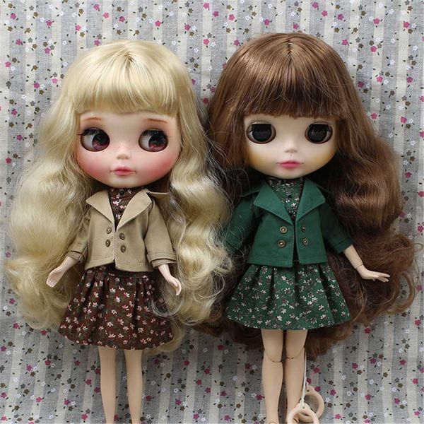 

одежда для 1/6 blyth 2 шт платье и костюм 2 цвета