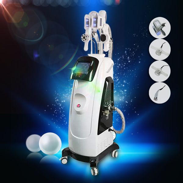 

2019 cryolipolysis machine 5 in 1 double handles cryolipolysis multifunction fat e slimming machine dhl ing
