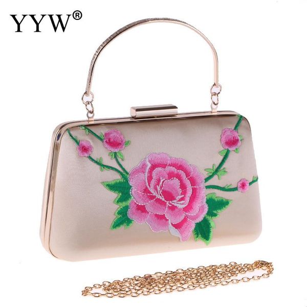 

vintage handbags for women bags lady chain crossbody evening party flower clutch purse bag female handbag clutches 2018