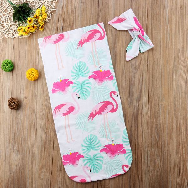 

cute flamingo blanket swaddle muslin wrap swaddling sleeping bag