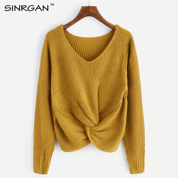 

sinrgan long sleeve v- neck twist sweater shirt sweet burgundy women pullovers knitted jumper casual solid sweater pull female, White;black