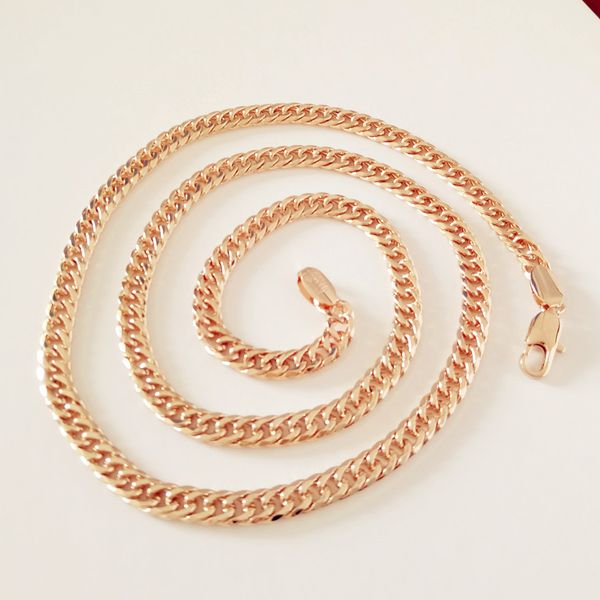 

1 piece 2018 new trendy rose gold color men jewelry snake shape necklace copper 5 mm 55 cm long gold men necklace factory direct, Silver
