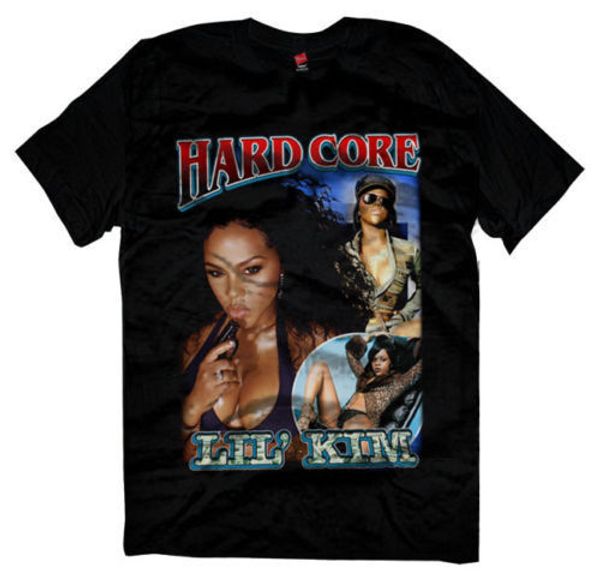 

Лил Ким хардкор винтаж 90-х мужская футболка размер S-2XL прохладный повседневная го