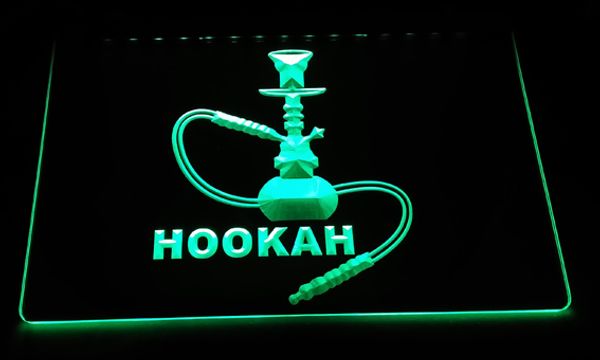

Ld119 g hookah neon light ign decor drop hipping whole ale 8 color to choo e