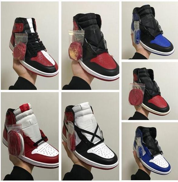 

Original box Classic 1 Basketball Running Shoes Discount Off Sneakers Shattered Backboard Men Women Sports Designer Red White Trainers
