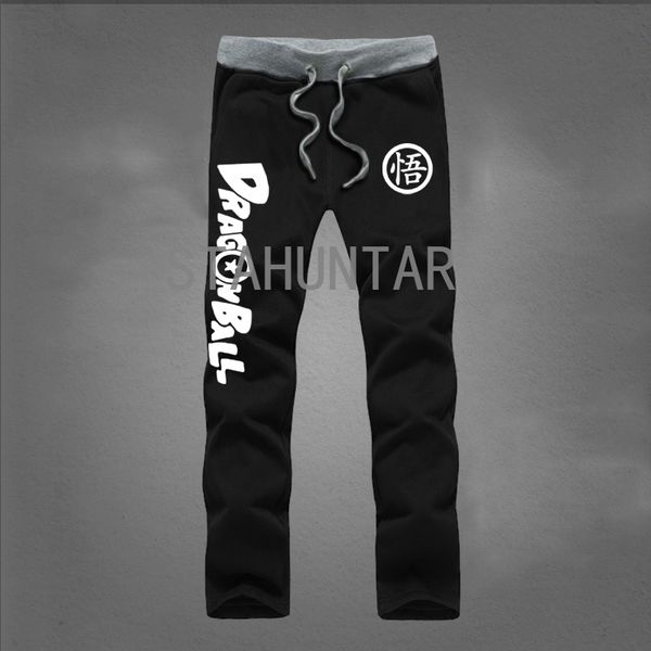

drawstring straight pants sweatpants men joggers casual cotton full length simple student youth sweatpants trackpant, Black