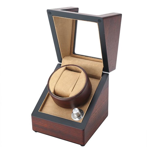 

2018 tang single watch winder high quanlity automantic mechnical wooden watch winder gift storage storage box, Black