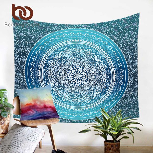 

beddingoutlet crystal arrays wall hanging tapestry bohemia floral wall carpet home decor polyester soft 130cmx150cm 150cmx200cm sheet