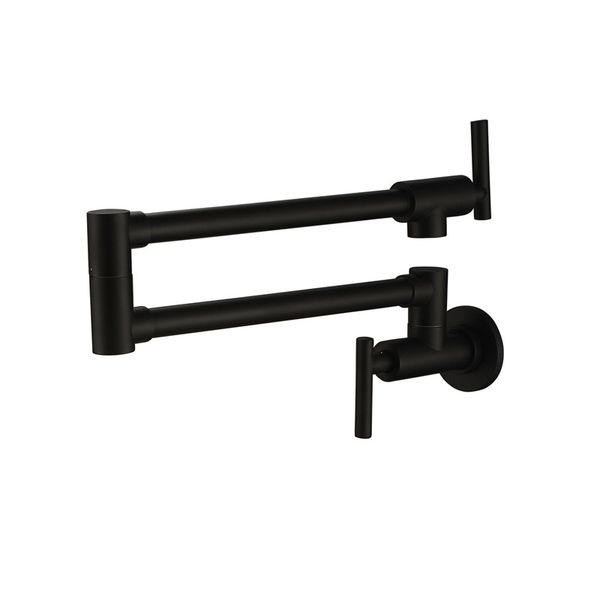 

single cold pot filler tap wall mounted kitchen faucet chrome nickel brushed / alba black 2017 wholesale new arrival