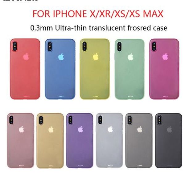 

0.3mm ultra thin frosted case for iphone x xr xs max matte plastic back cover case for iphone x for iphone xr xsmax fashion case