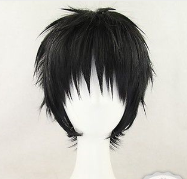 

yuri on ice yuuri katsuki short straight cosplay wigs party gift black, Black;brown